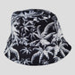 Women's Coconut Palm Print Bucket Hats Reversible Anti-UV Hat