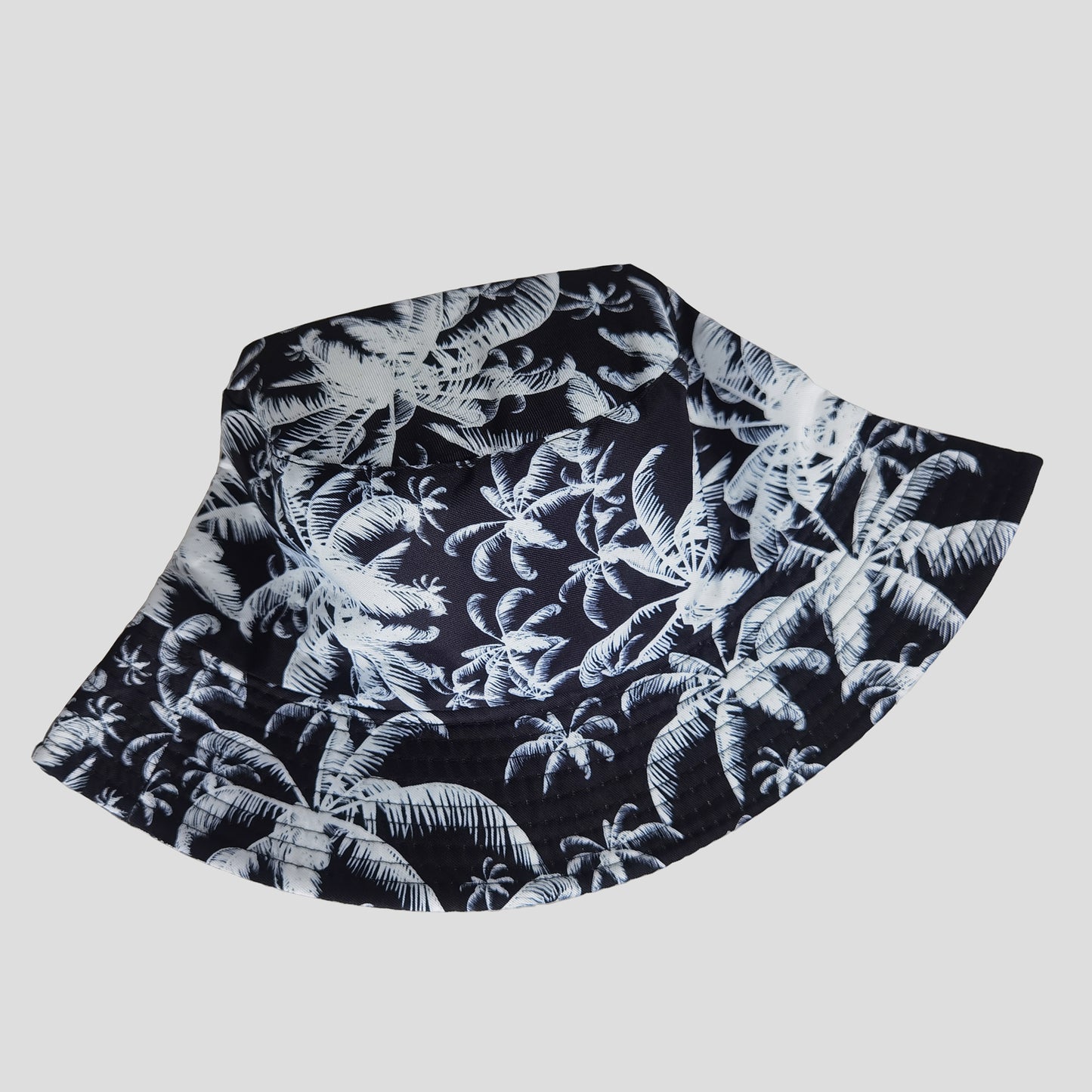 Women's Coconut Palm Print Bucket Hats Reversible Anti-UV Hat
