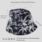 Women's Coconut Palm Print Bucket Hats Reversible Anti-UV Hat