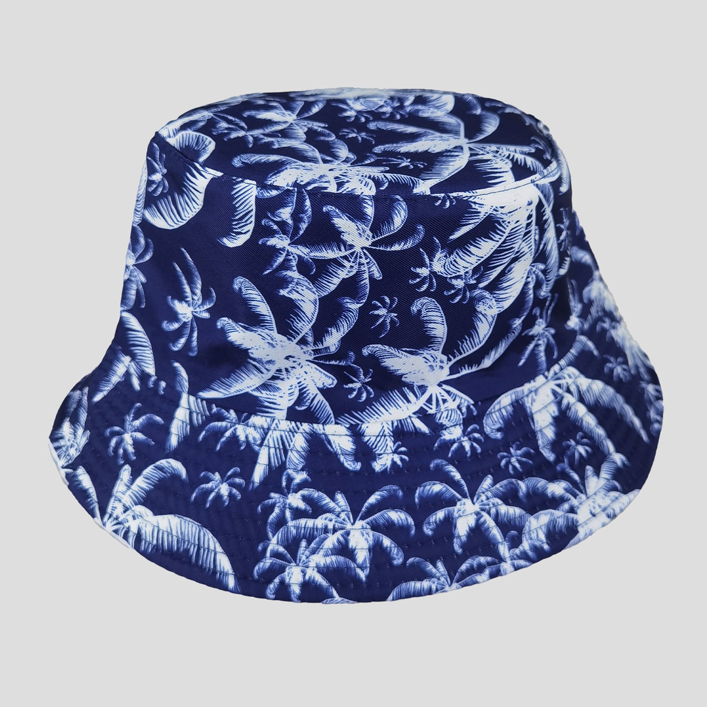 Women's Coconut Palm Print Bucket Hats Reversible Anti-UV Hat