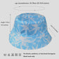 Women's Coconut Palm Print Bucket Hats Reversible Anti-UV Hat