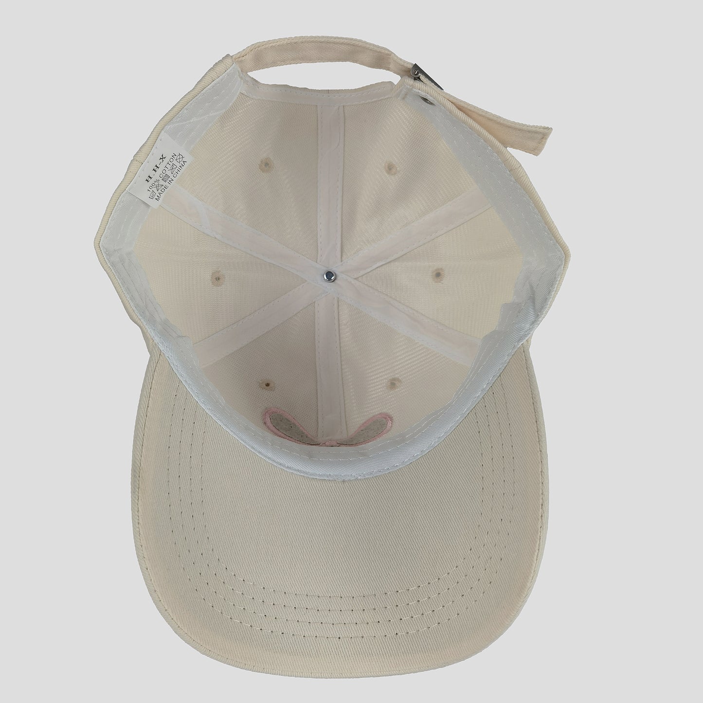 Women's Baseball Cap with Bow Embroidery