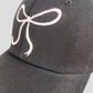Women's Baseball Cap with Bow Embroidery