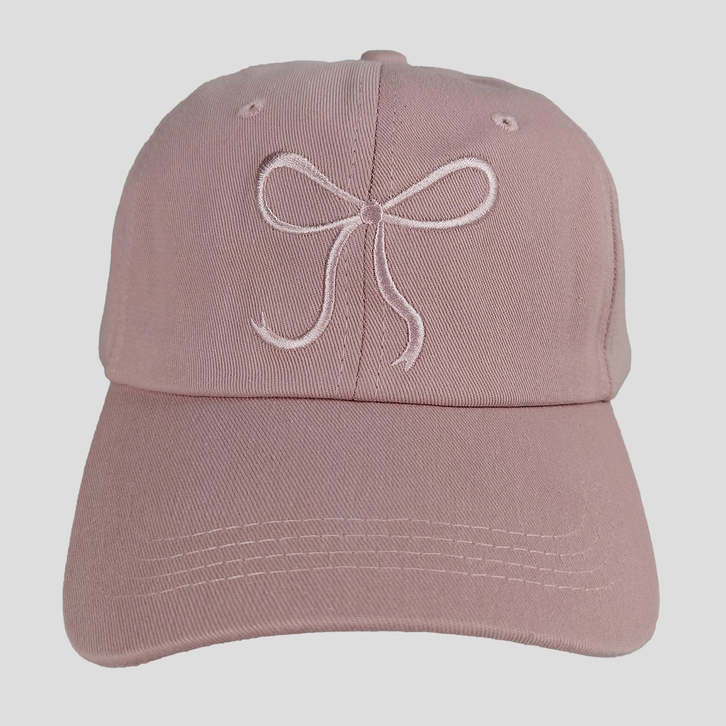 Women's Baseball Cap with Bow Embroidery