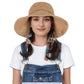 Woven Floppy Sun Hat with Rounded Crown and Decorative Bow Detail for Elegant Summer Shade and Vacation Style