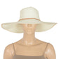 Wide Brim Straw Sun Hat with Braided Cord Detail Lightweight Packable Design for Beach Outdoor Protection