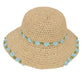 Women's Flower Embellishments Sun Hats Charming Crocheted Straw