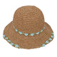 Women's Flower Embellishments Sun Hats Charming Crocheted Straw
