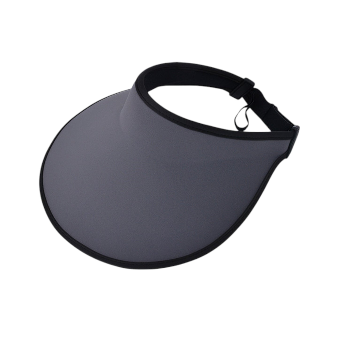 Women's Wide Brim Sun Visor Hat with Contrast Trim and Adjustable Back Strap