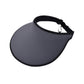 Women's Wide Brim Sun Visor Hat with Contrast Trim and Adjustable Back Strap