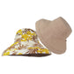 Women's 2-in-1 Double-Sided Bucket Hat with Floral & Solid Design