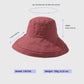 2-in-1 Women's Floral & Solid Double-Sided Bucket Hat for Outdoor