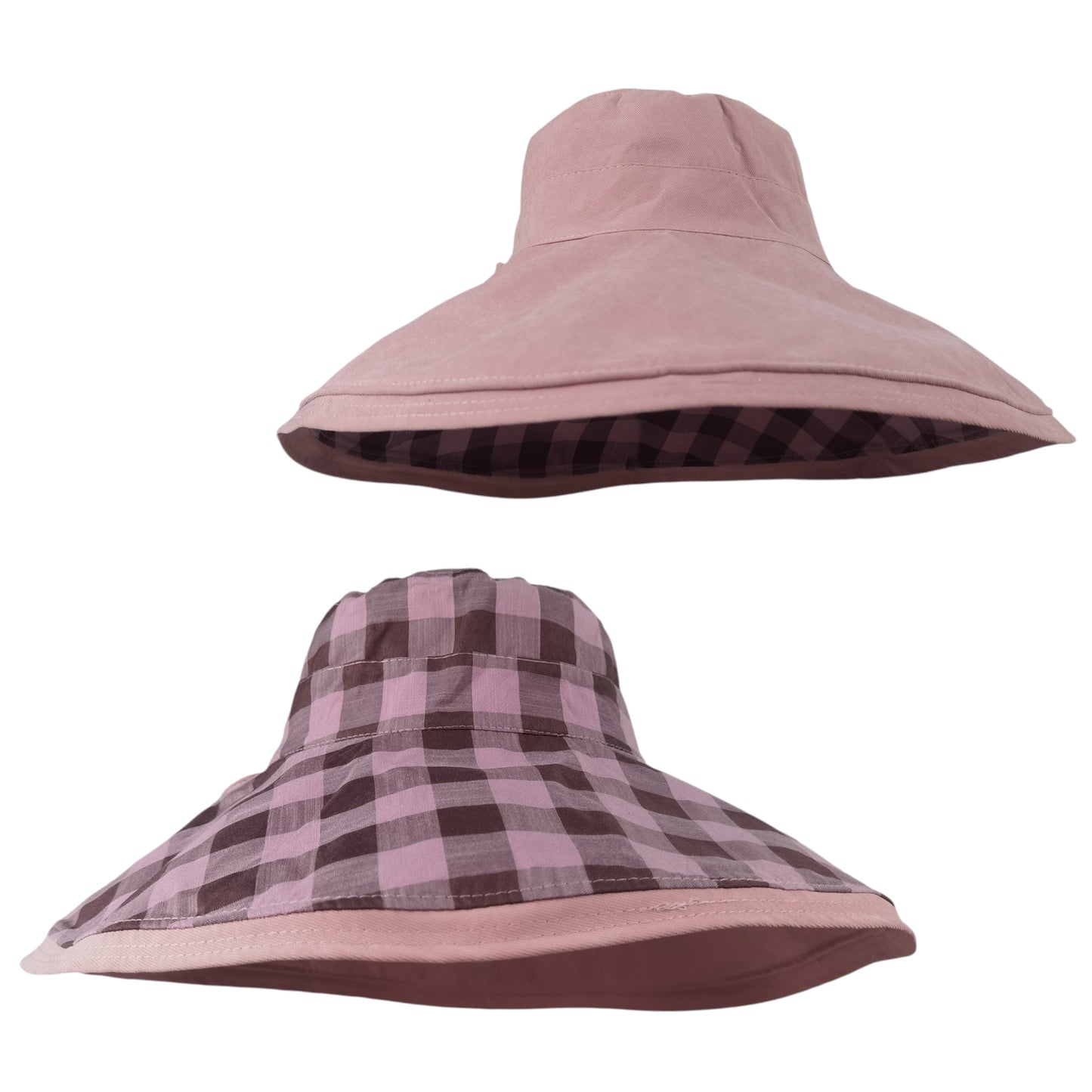 Women's Double-Sided Reversible Wide-Brim Sun Hat