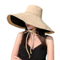 Women's Reversible Wide - Brim Sun Hat with Adjustable Chin Strap
