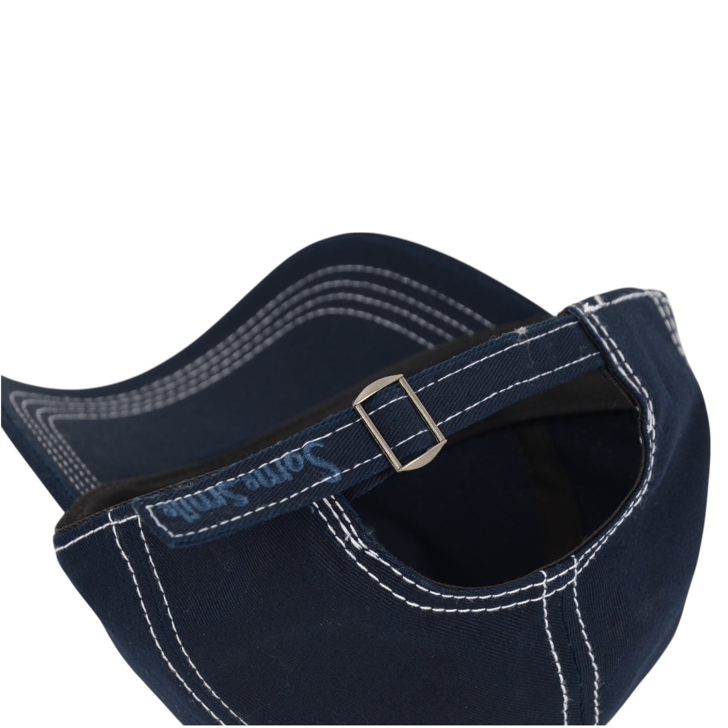 Women's Embroidered Bow Baseball Cap with Contrast Stitching and Curved Brim