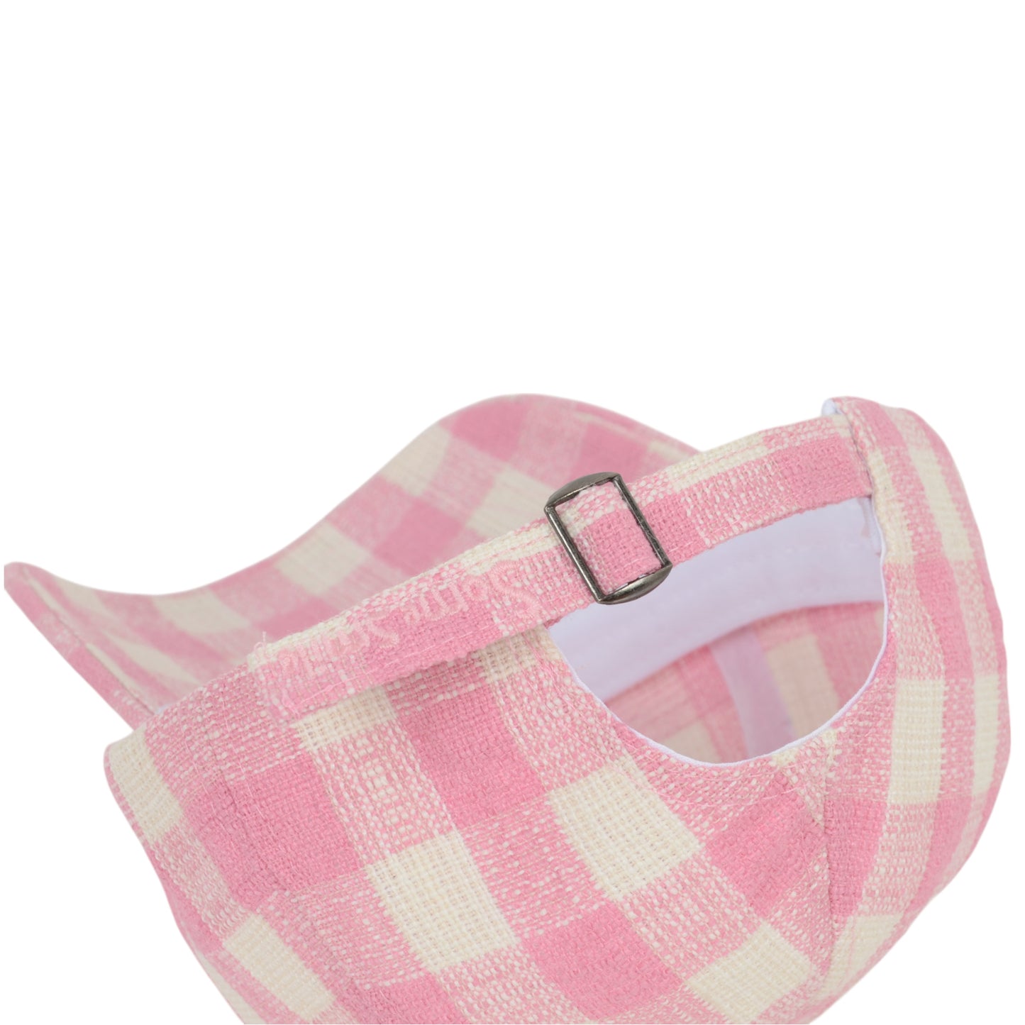 Women's Embroidered Bow Baseball Cap with Contrast Stitching and Curved Brim