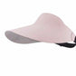 Women's Wide Brim Floppy Sun Hat with Contrast Bow Band and Structured Crown