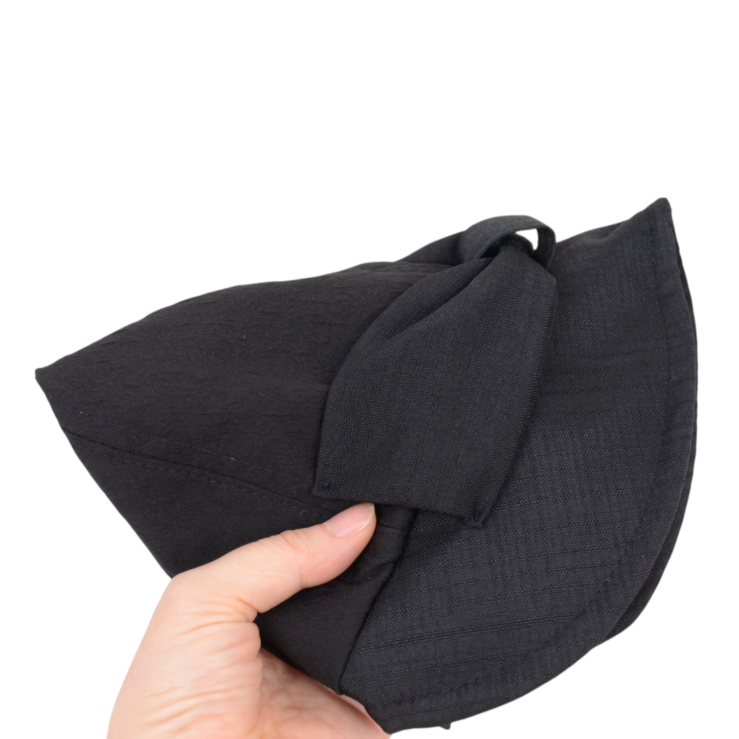 Women's Structured Visor Cloche Hat with Oversized Bow and Textured Dome Crown