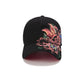 Embroidered Butterfly Baseball Cap with Floral Sequin Accents and Curved Brim for Artistic Casual Style