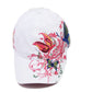 Embroidered Butterfly Baseball Cap with Floral Sequin Accents and Curved Brim for Artistic Casual Style