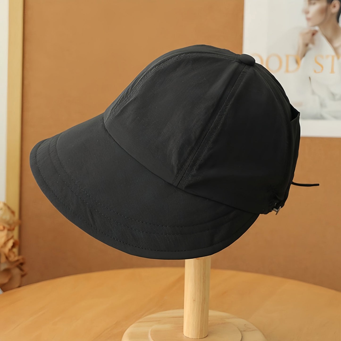 Lightweight Outdoor Sun Hat with Curved Brim and Adjustable Fit