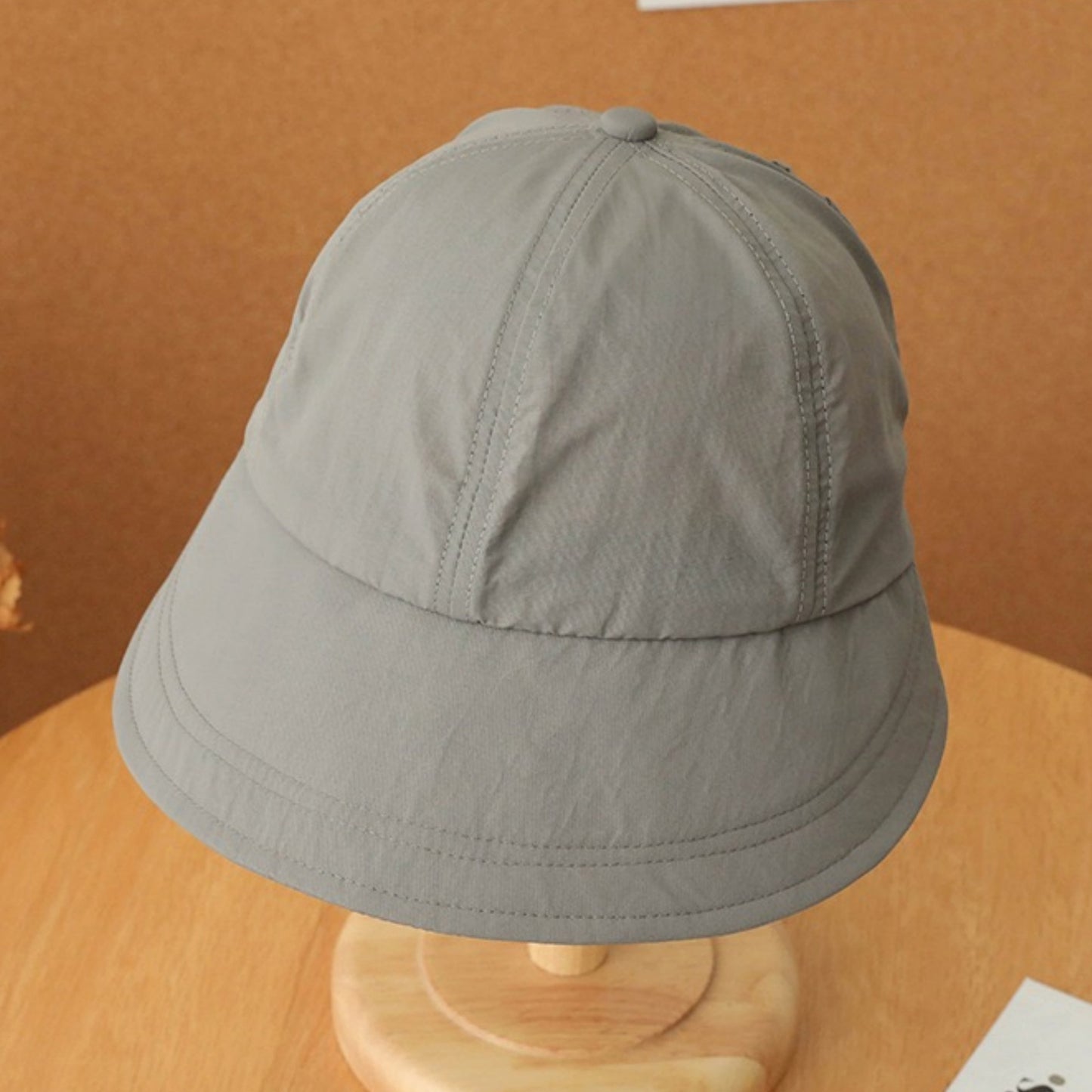 Lightweight Outdoor Sun Hat with Curved Brim and Adjustable Fit