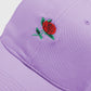 Baseball Cap with Rose Embroidery