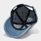 Denim Baseball Cap with Cherry Embroidery
