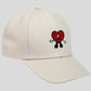 Embroidered Heart Design Adjustable Baseball Cap