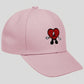 Embroidered Heart Design Adjustable Baseball Cap