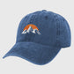 Vintage Washed Mountain Sunset Embroidered Baseball Cap