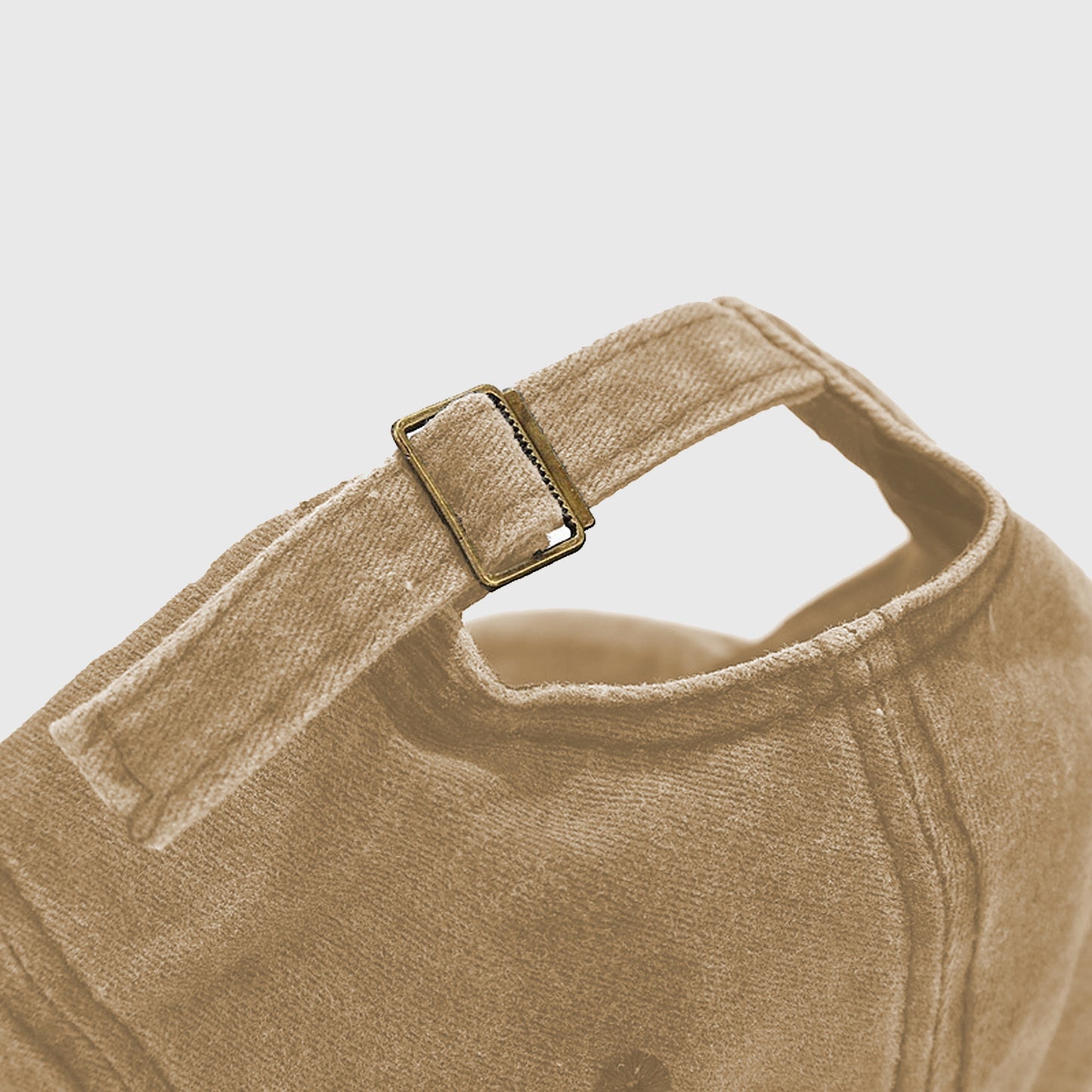 Vintage Washed Baseball Cap with Skeleton Peace Sign Embroidery