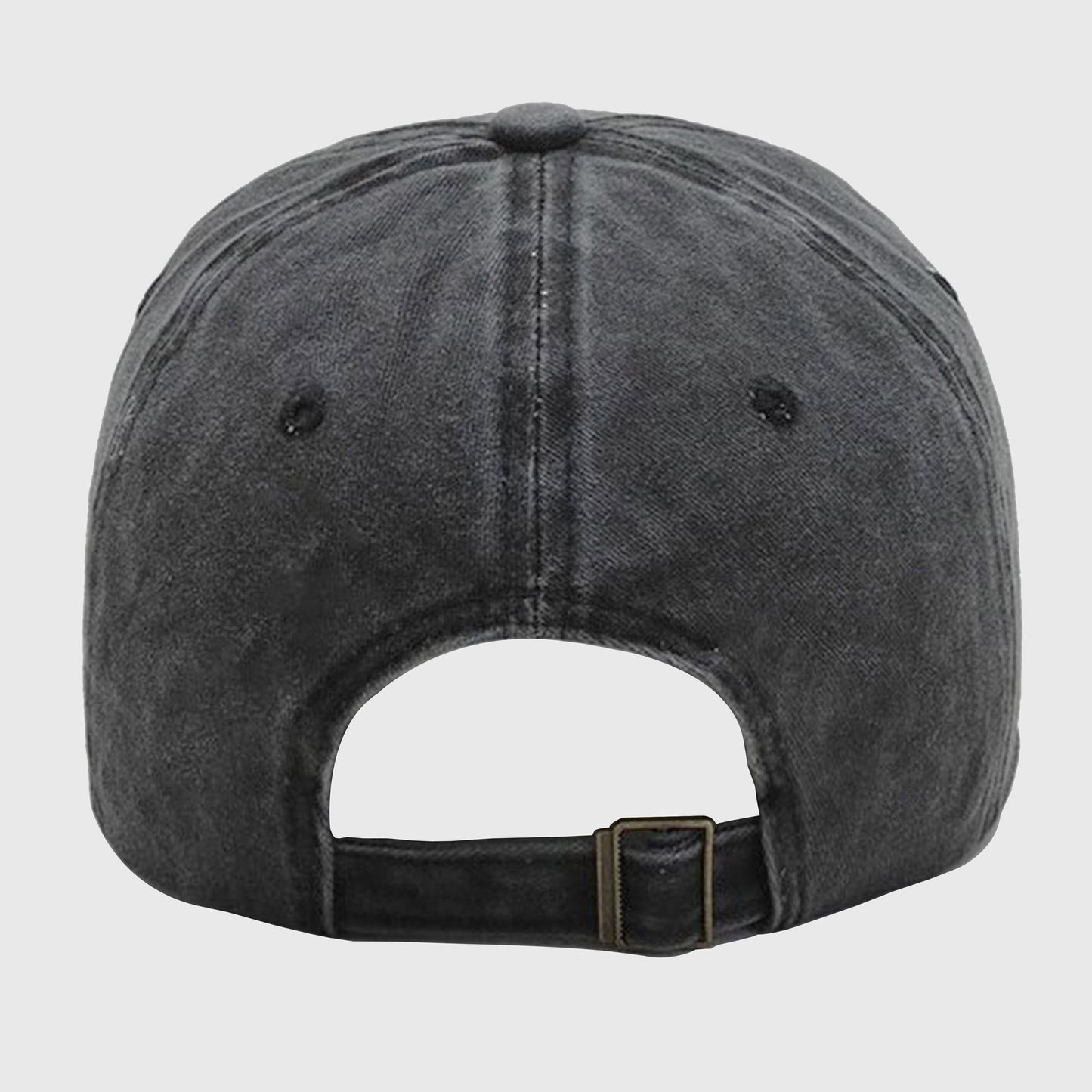 Vintage Washed Baseball Cap with Cute Seal Embroidery