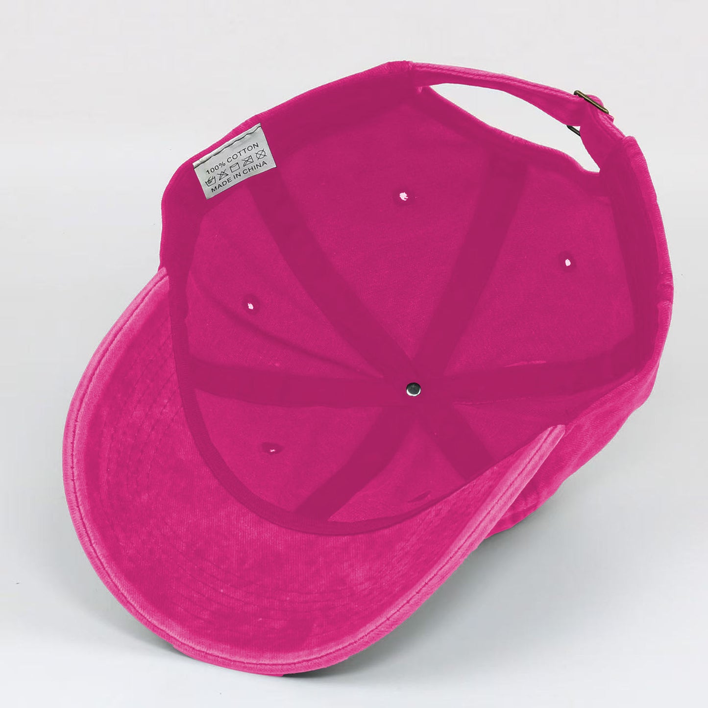 Vintage Washed Baseball Cap with Cute Seal Embroidery