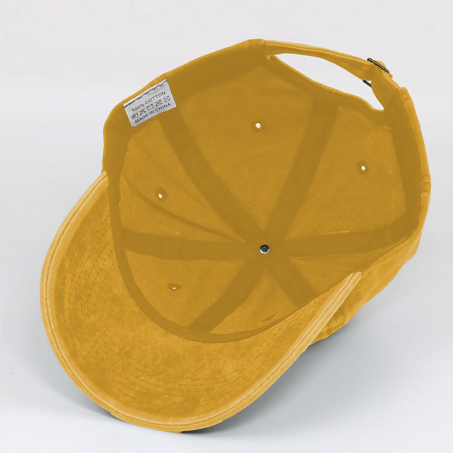 Vintage Washed Baseball Cap with Cute Seal Embroidery