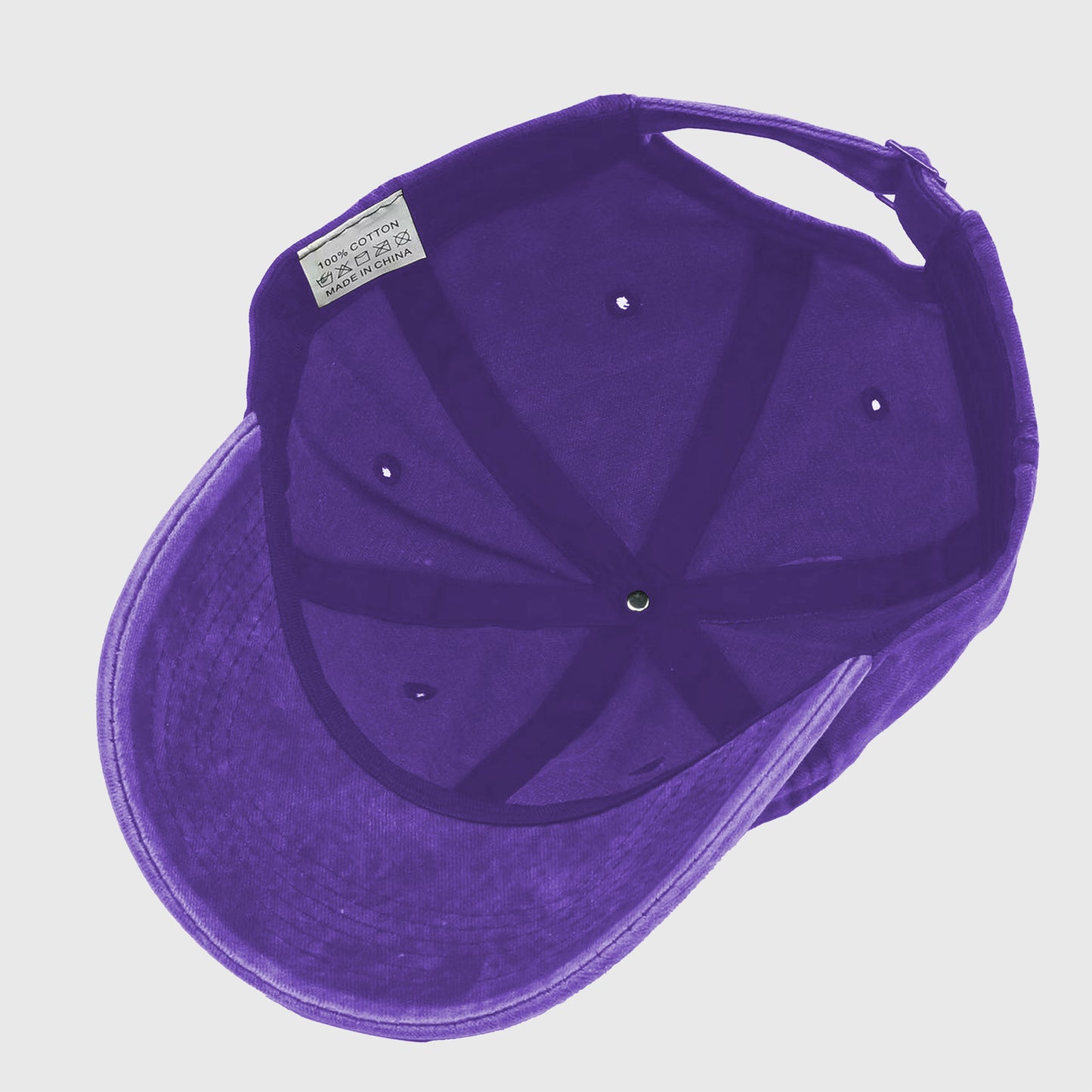 Vintage Washed Baseball Cap with Skateboarding Ghost Embroidery