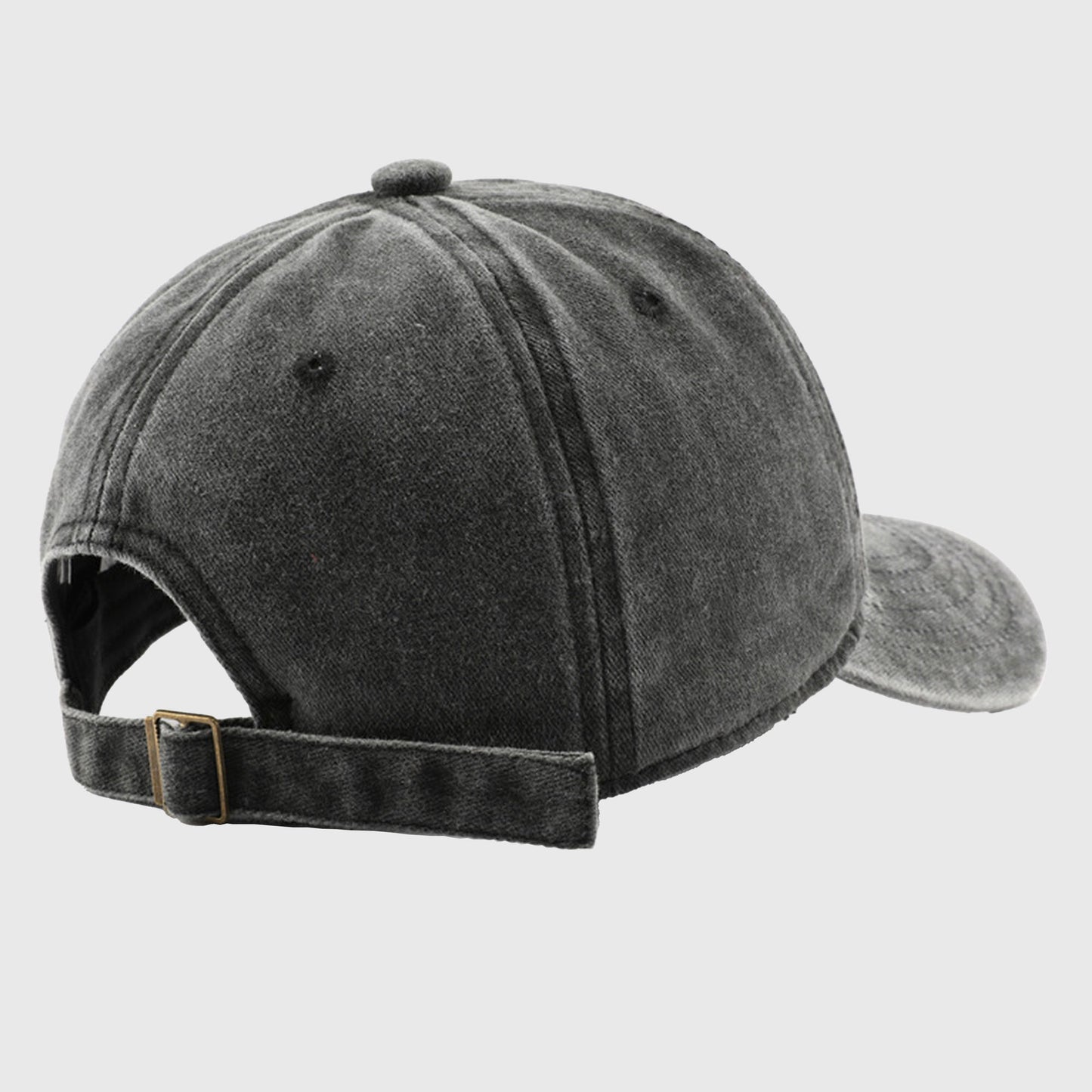 Vintage Washed Baseball Cap with Heart Embroidery