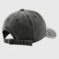 Vintage Washed Baseball Cap with Heart Embroidery