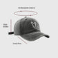 Vintage Washed Baseball Cap with Heart Embroidery