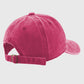 Vintage Washed Baseball Cap with Heart Embroidery