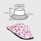 Cow Print Bucket Hat - Double - Sided Wear