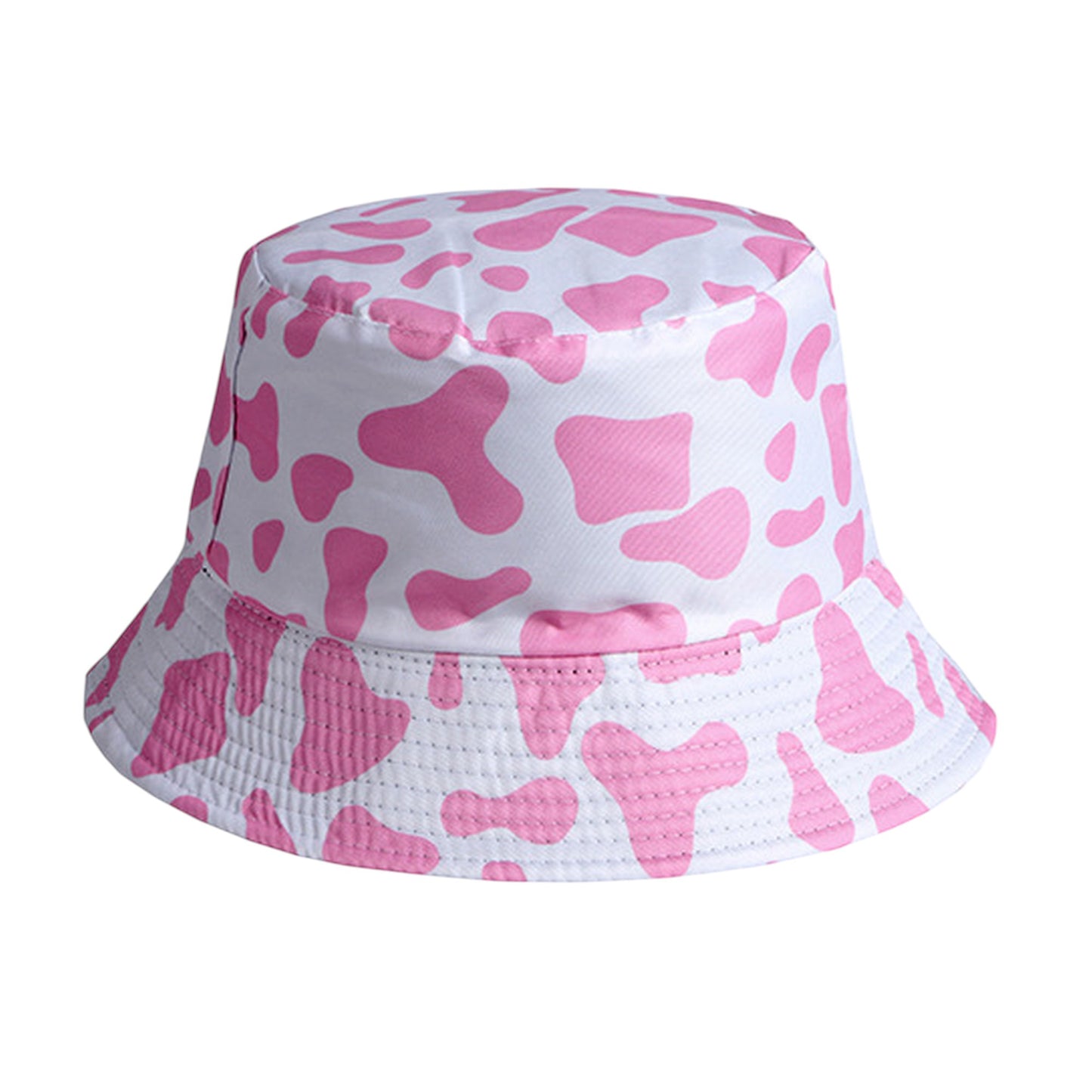 Cow Print Bucket Hat - Double - Sided Wear
