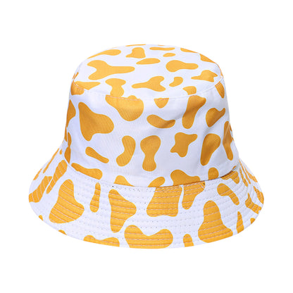 Cow Print Bucket Hat - Double - Sided Wear