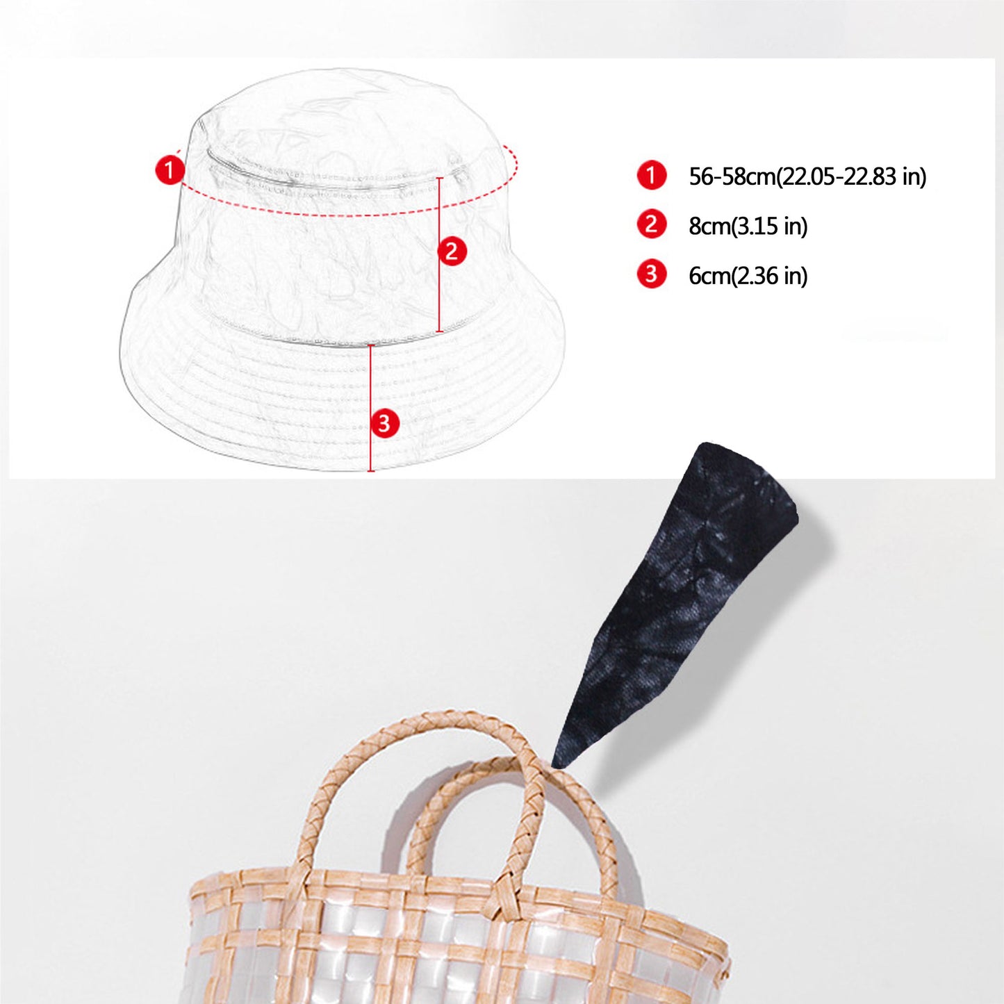 Tie - Dye Bucket Hat - Stylish Summer Sun Hat