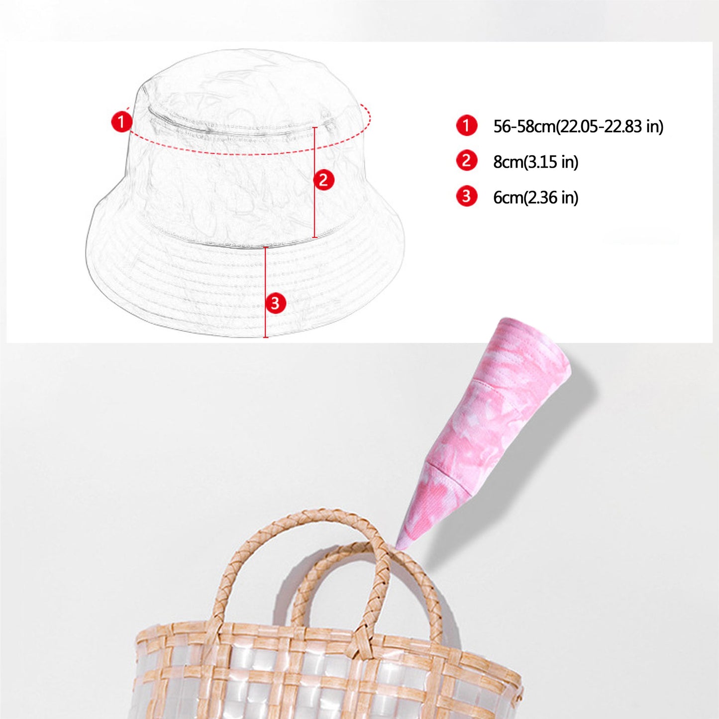 Tie - Dye Bucket Hat - Stylish Summer Sun Hat