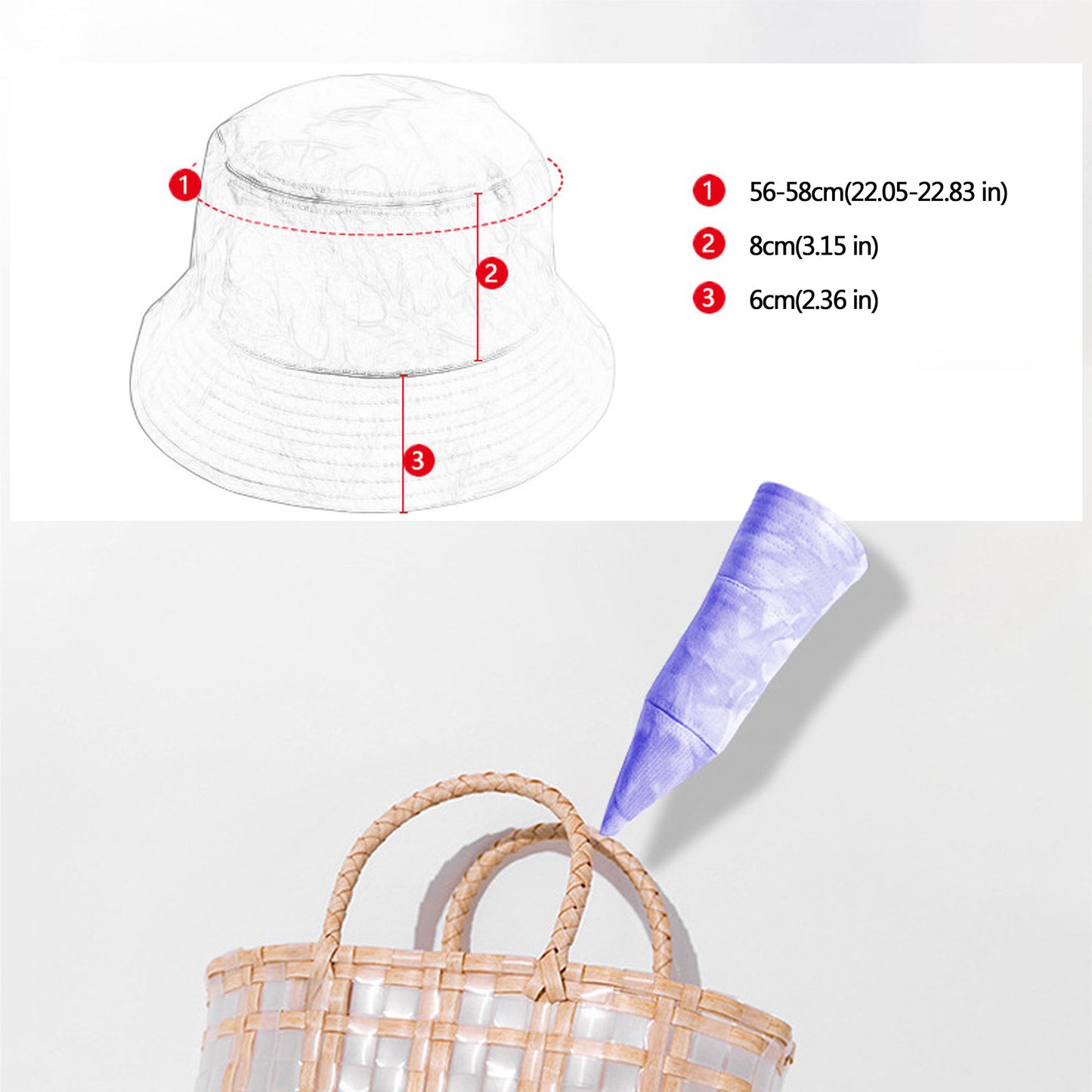 Tie - Dye Bucket Hat - Stylish Summer Sun Hat