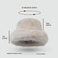 Faux Fur Bucket Hat - Winter Warm & Stylish