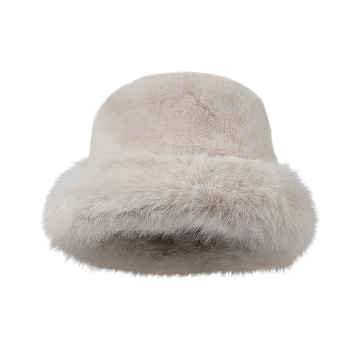 Faux Fur Bucket Hat - Winter Warm & Stylish