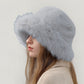 Faux Fur Bucket Hat - Winter Warm & Stylish