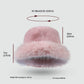 Faux Fur Bucket Hat - Winter Warm & Stylish